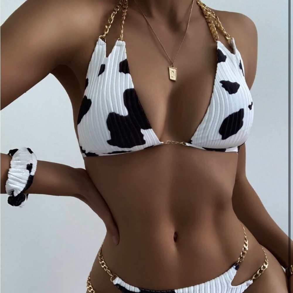 Cow Print 2-Piece Bikini